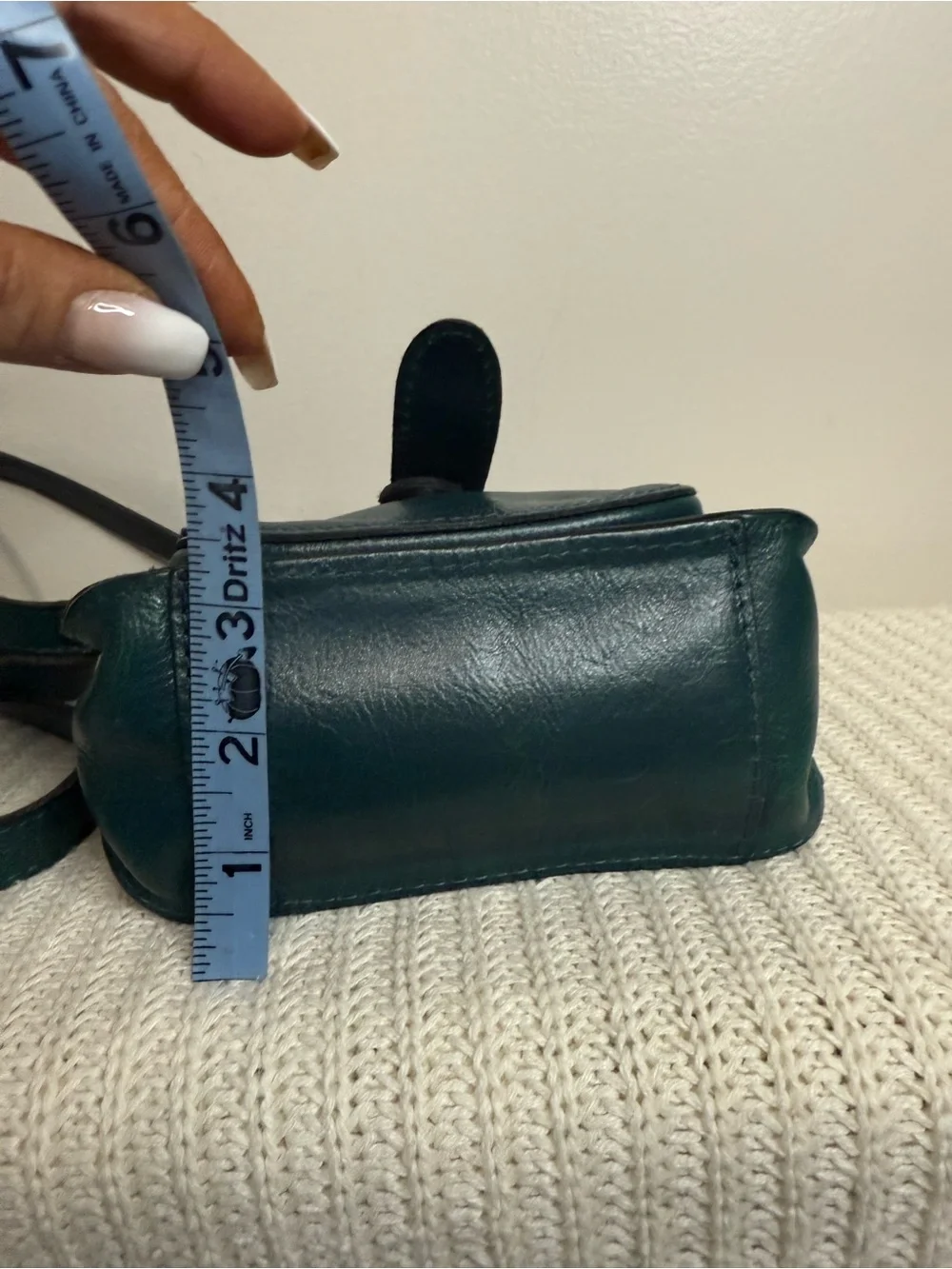 Patricia Nash dark green/blue Leather Crossbody Bag - Adjustable Strap